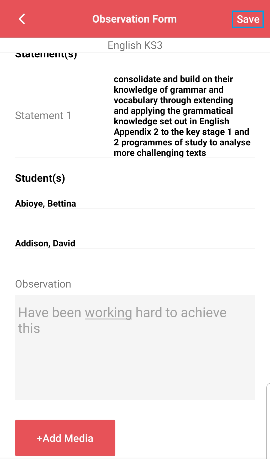 How To use Classwork Observation using the Teacher App – Bromcom ...