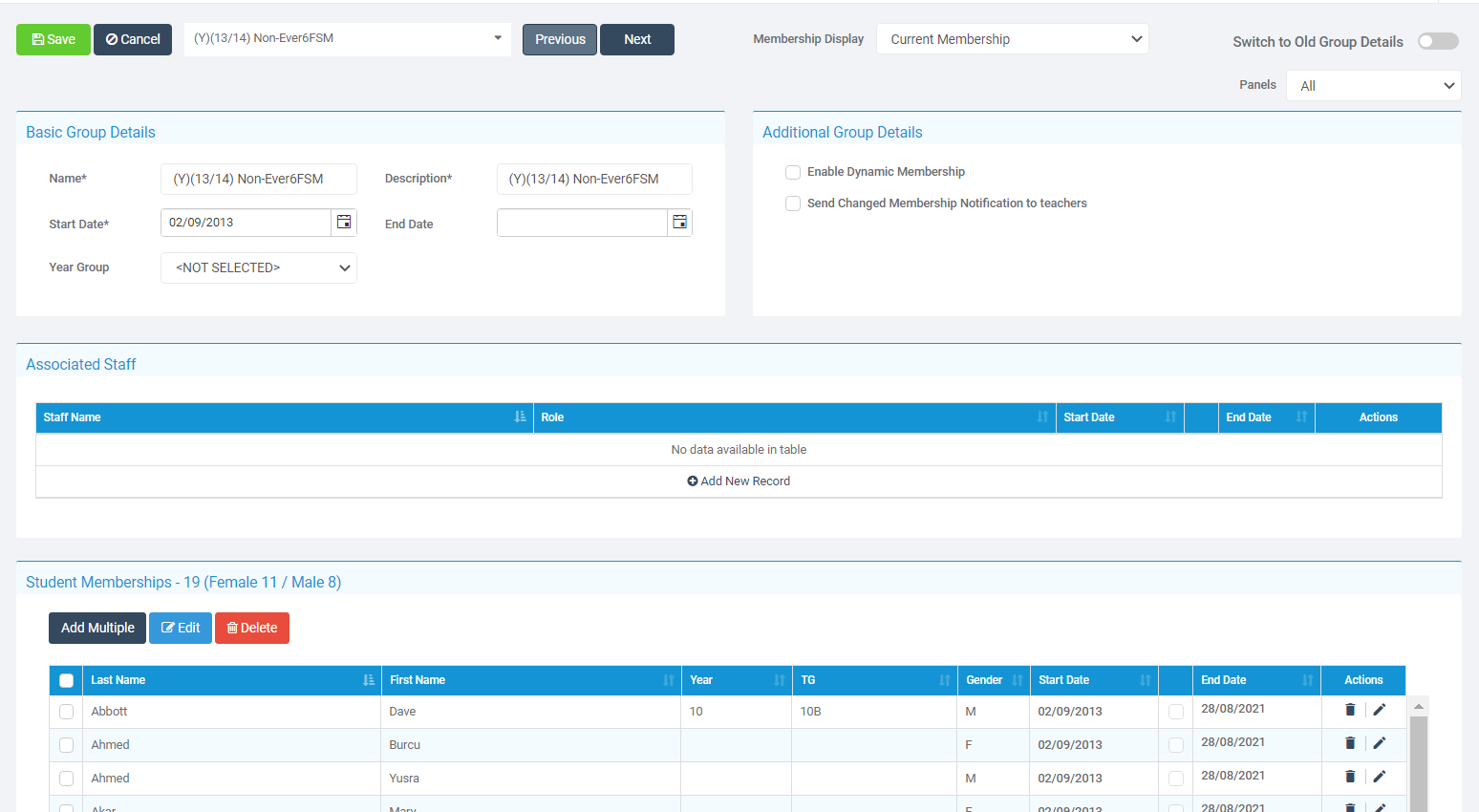 How To Use the (Y) (S) (V) and Attendance Reporting Groups Bromcom