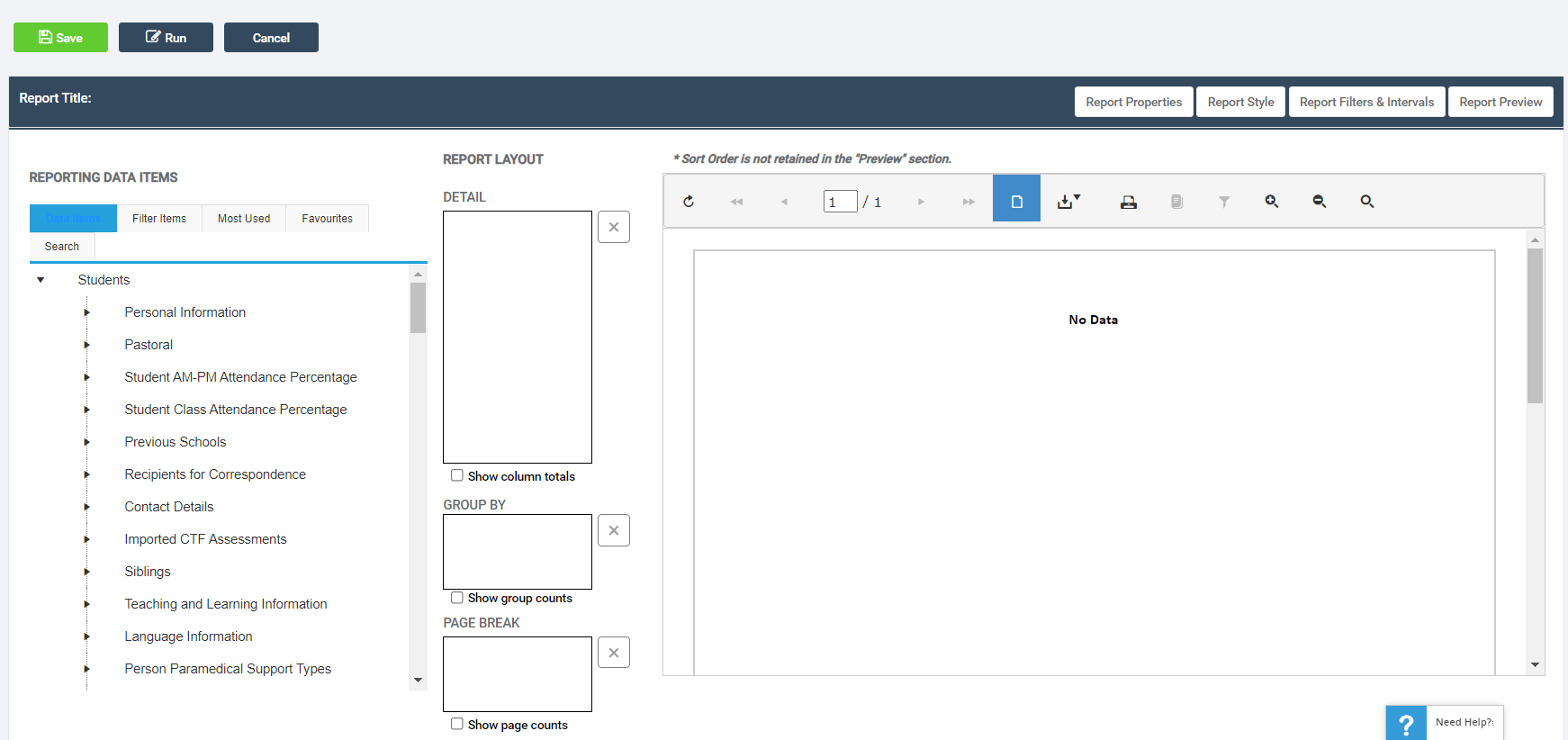 How to Create a Table Report – Bromcom – Documentation Centre
