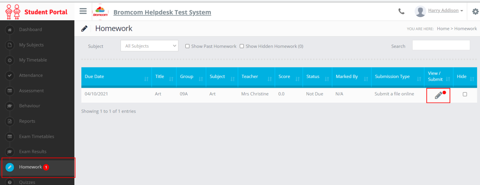 How to Send and Reply to Messages for Homework in Student Portal for a ...