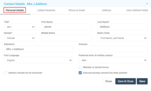 How to View the Student Details Profile Page – Bromcom – Documentation ...