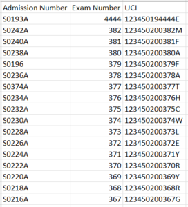 How to Import Exam Candidate UCIs – Bromcom – Documentation Centre