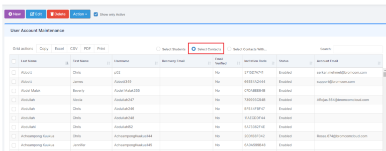 How to Manage MCAS User Accounts – Bromcom