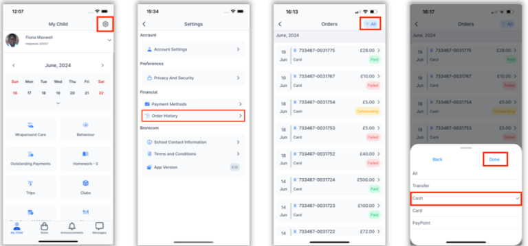 How to use Settings in the MCAS App – Bromcom – Documentation Centre
