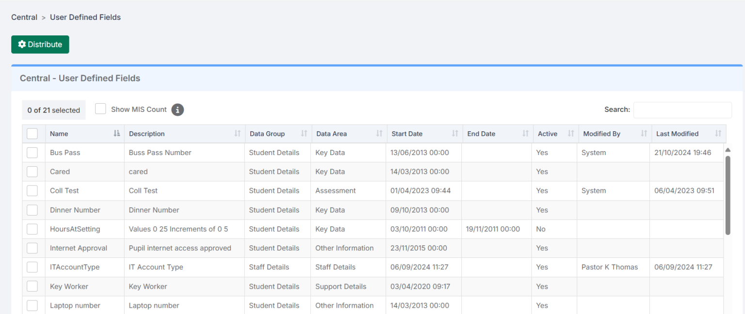 How To Distribute User Defined Fields within Vision – Bromcom ...