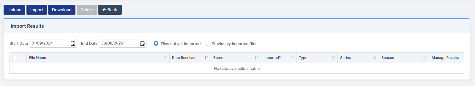How to Import Exam Board Results Files – Bromcom – Documentation Centre