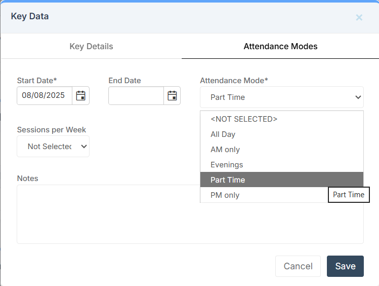 How to manage Attendance Mode Settings for Part Time Students – Bromcom ...