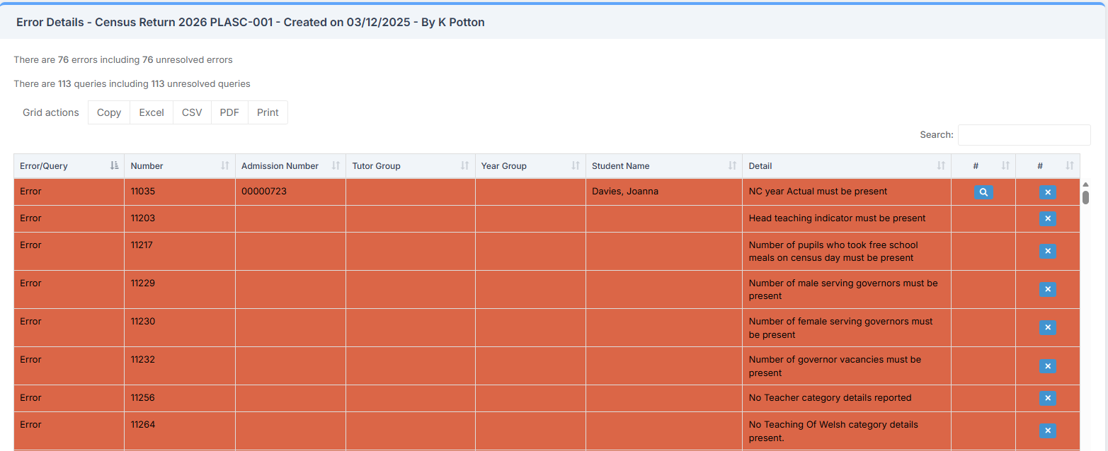 Pupil Level Annual School Census 2026 (PLASC) Error Resolutions Guide ...